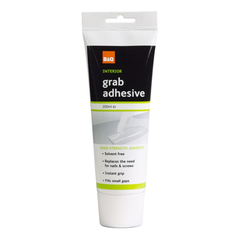 B&Q Interior Grab Adhesive Squeeze Tube 200ml