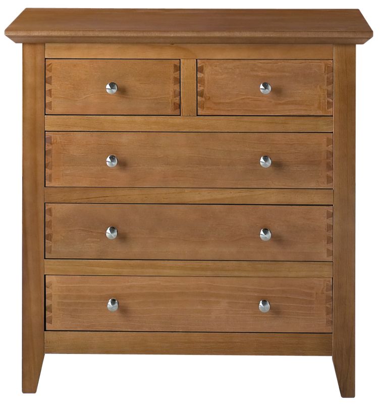3 amp 2 Drawer Bedroom Chest Oak Style