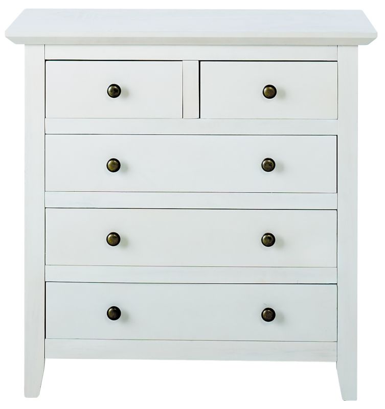 3 & 2 Drawer Bedroom Chest Whitewash Style
