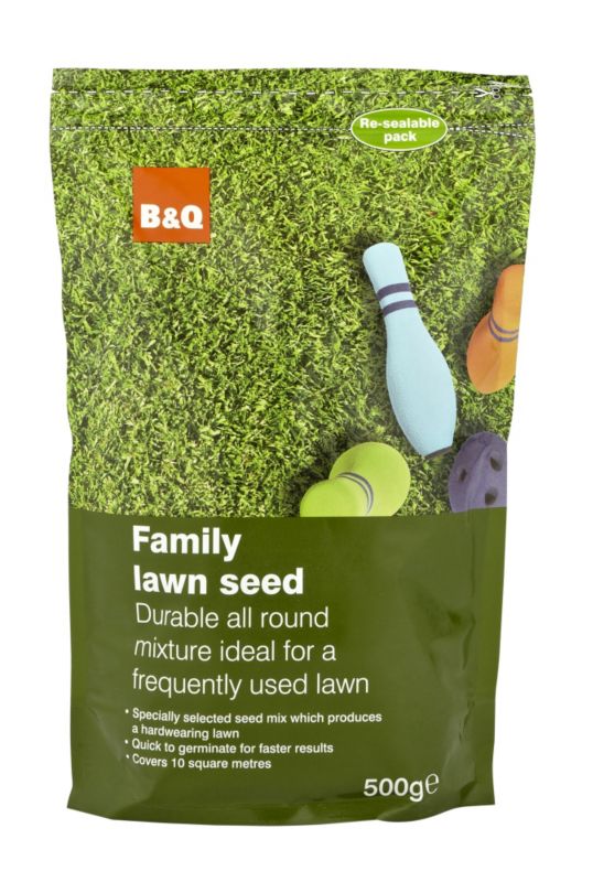 BandQ Family Lawn Seed 500g