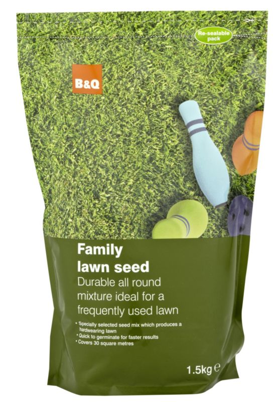 BandQ Family Lawn Seed 15Kg