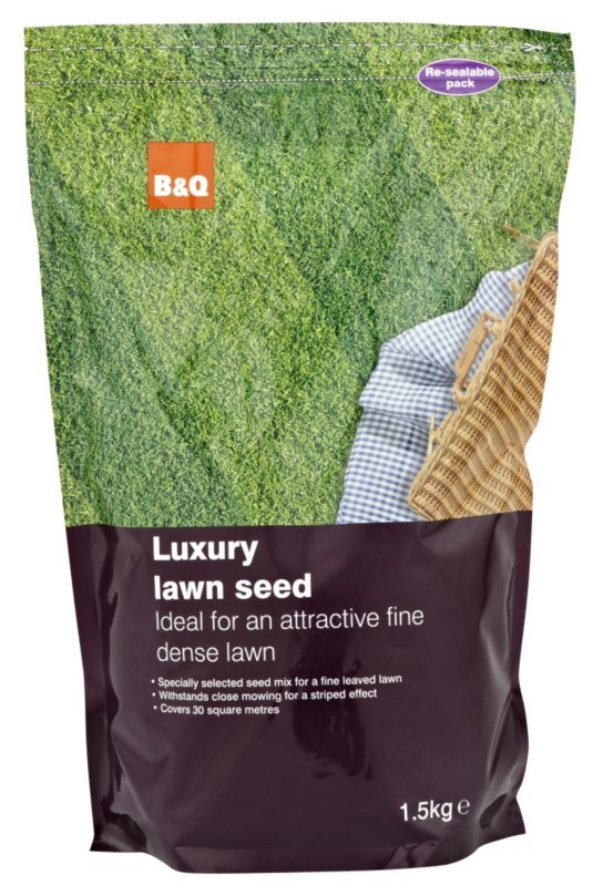 BandQ Luxury Lawn Seed 15Kg