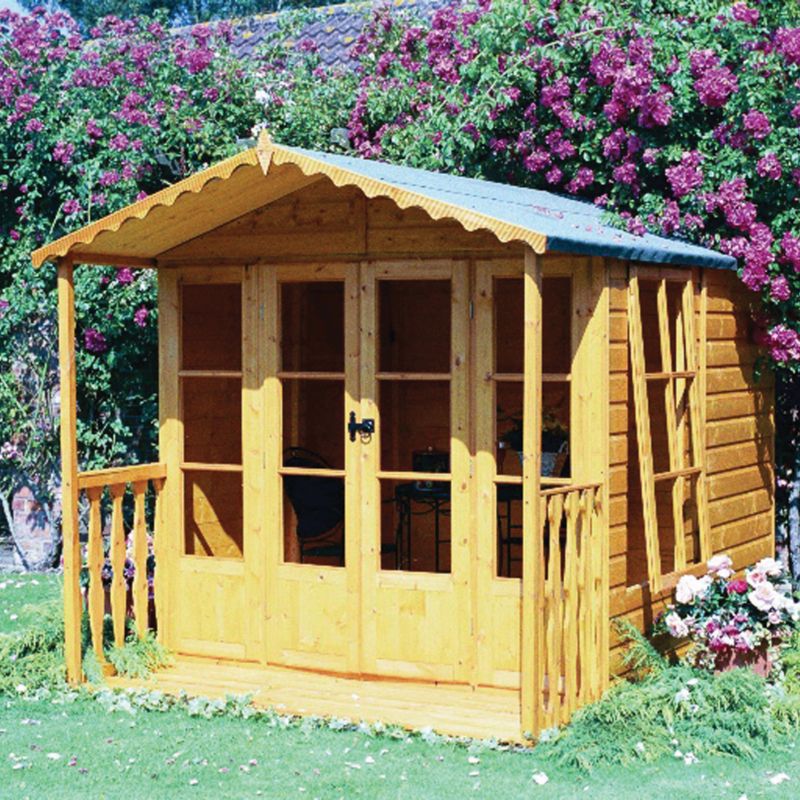 Kensington Summerhouse (Model 127) - (H) 2.13m x (W) 1.98m x (D) 3.69m