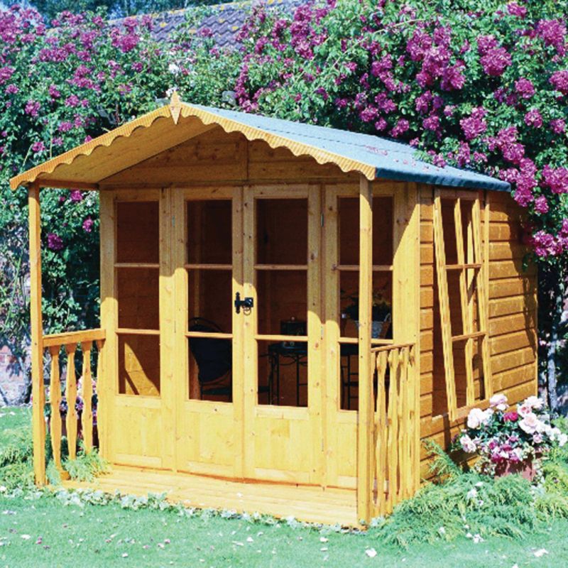 BandQ Kensington Summerhouse (Model 97) - (H) 2.13m x (W) 1.98m x (D) 2.7m