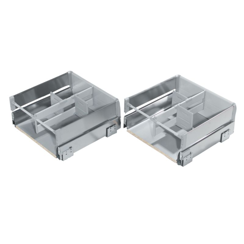 Cooke and Lewis Lay-On Pan Drawer Boxes (Pair) (D)500mm