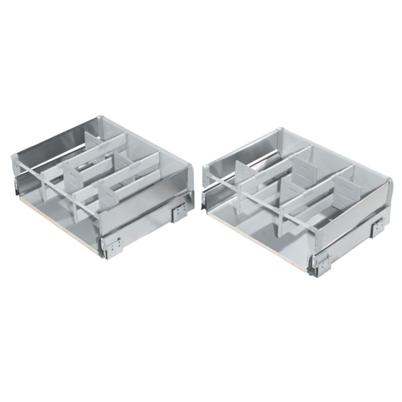 Cooke and Lewis Lay-On Pan Drawer Boxes (Pair) (D)600mm