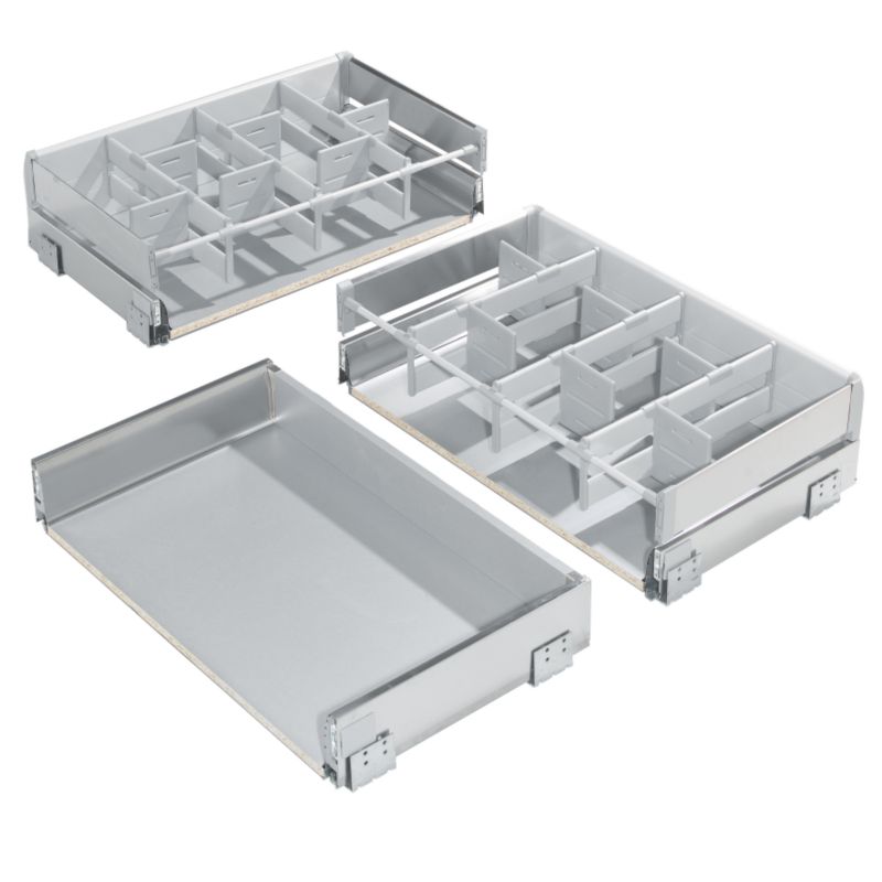Cooke and Lewis Kitchens Cooke and Lewis Lay-On Drawer Boxes (Set Of 3) (D)800mm
