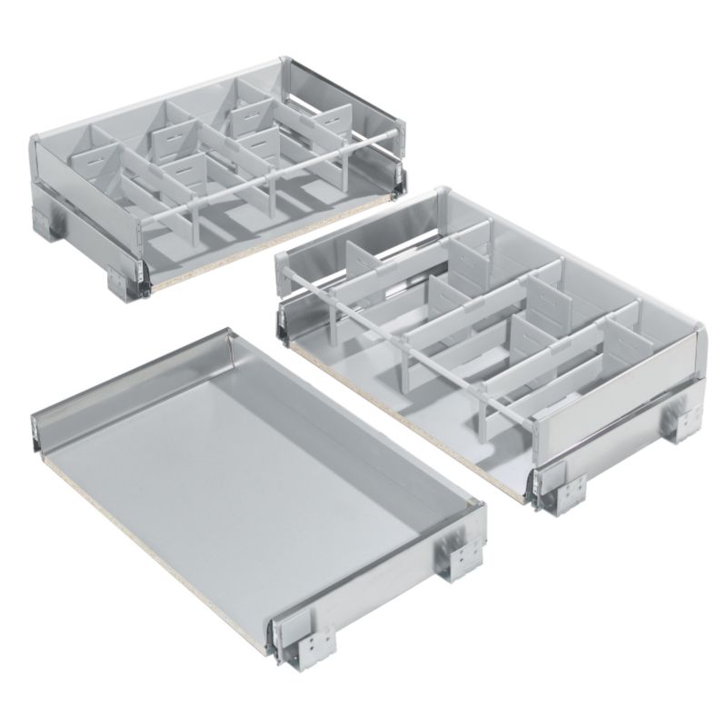 Cooke and Lewis Kitchens Cooke and Lewis Inset Drawer Boxes (Set Of 3) (D)800mm