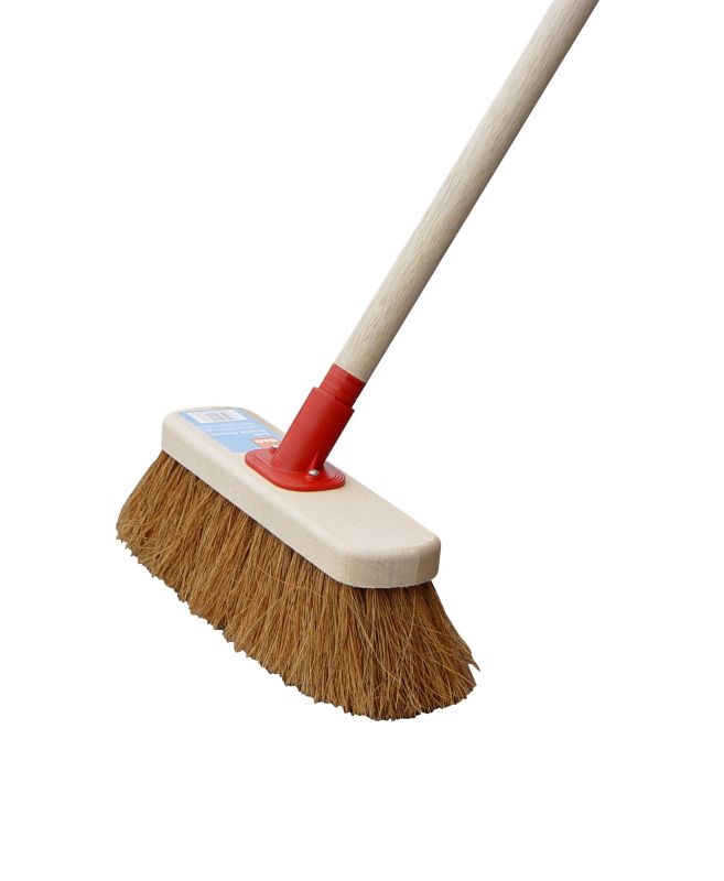 Bandq Coco Bristle Broom Wooden Handle