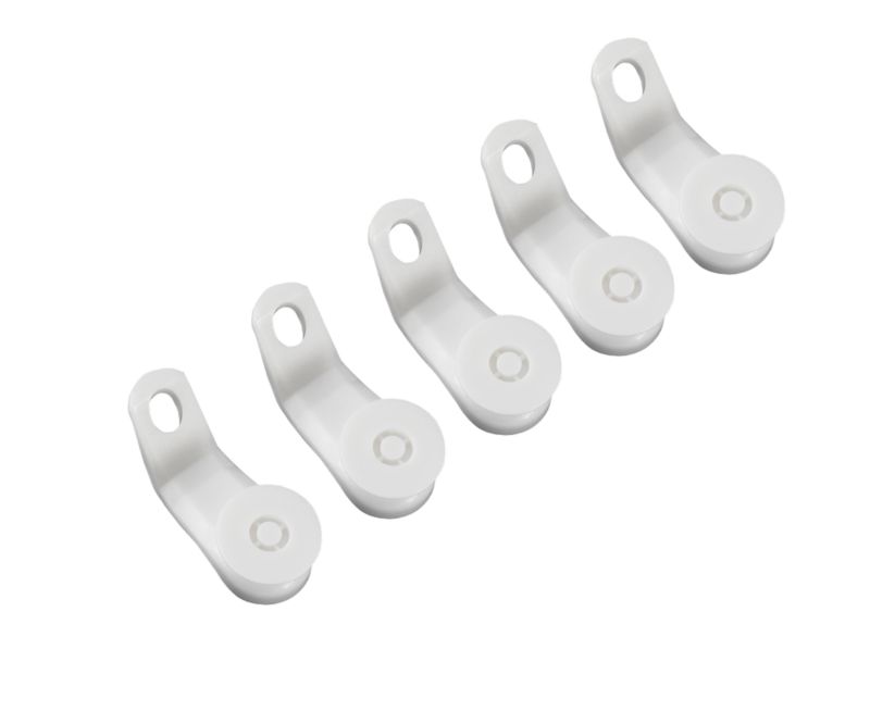 Colours by B&Q Metal Extendable Gliders White 5 Pack