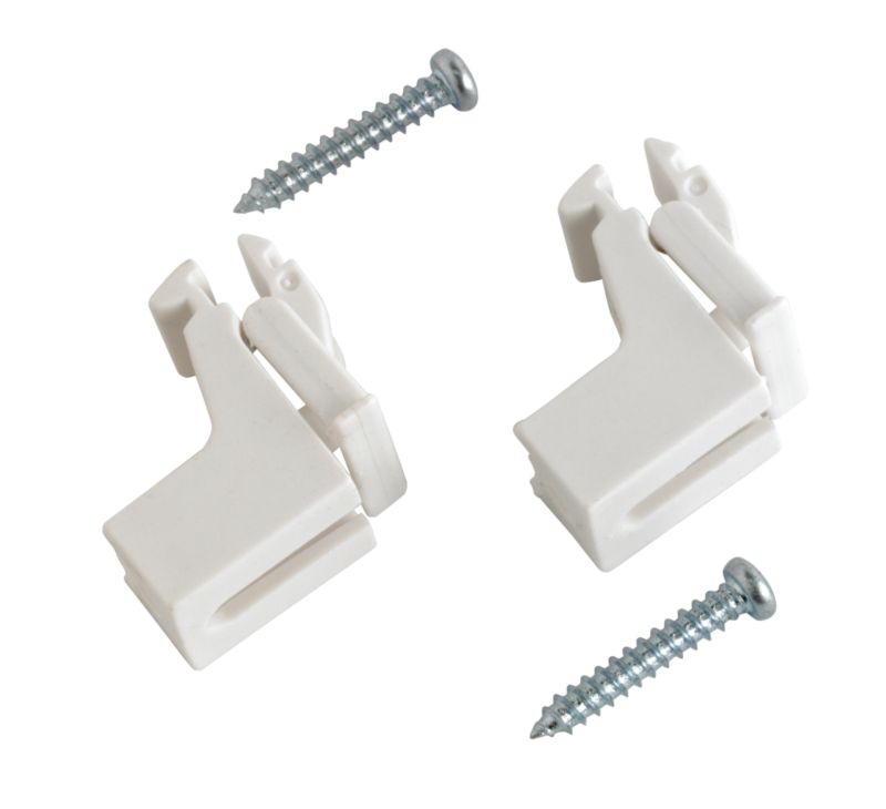 Colours by B&Q Brackets White 2 Pack