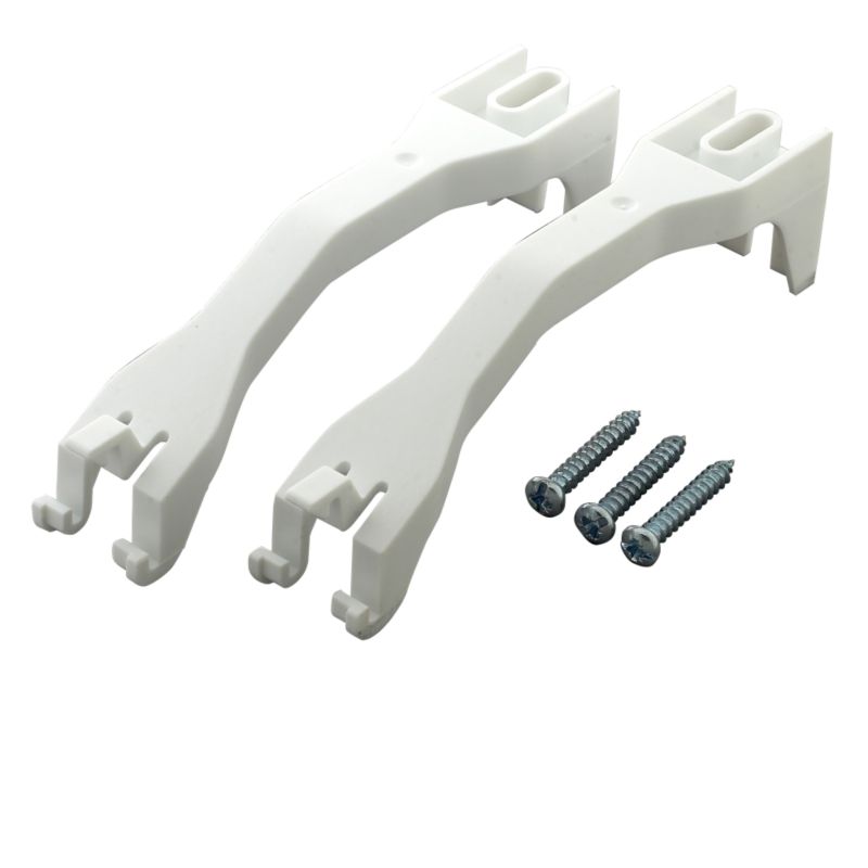 Colours by B&Q Valance Bracket White 2 Pack