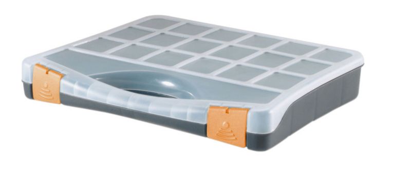 BandQ Organiser Grey/Orange (W)32cm