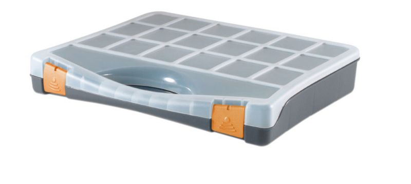 BandQ Organiser Grey/Orange (W)38cm