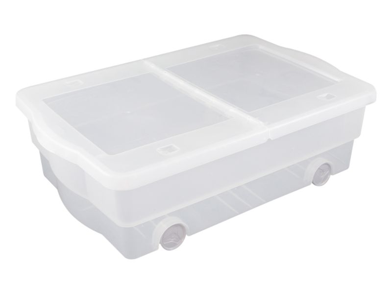 BandQ Form Rolling Underbed Box Large Clear