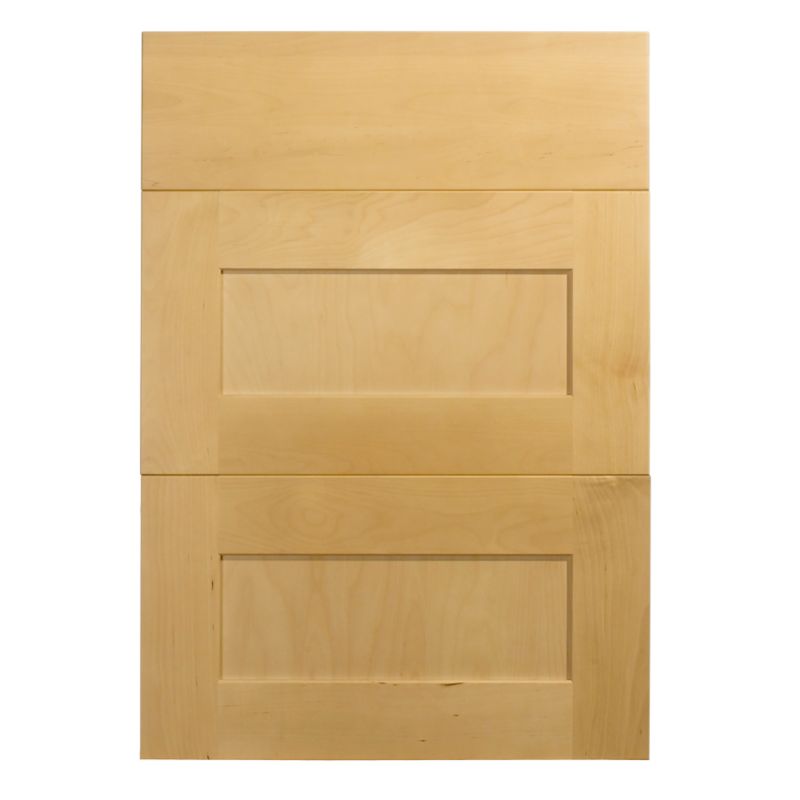 Cooke and Lewis Kitchens Cooke and Lewis Birch Veneer Shaker Pack C Drawer Fronts Pack Of 3 500mm