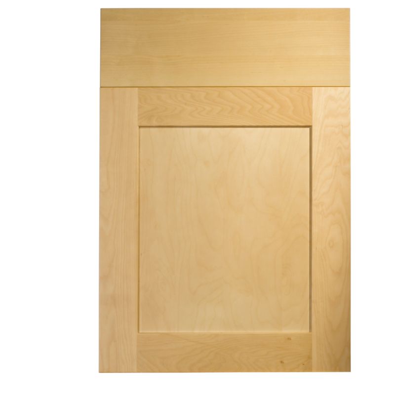 Cooke and Lewis Kitchens Cooke and Lewis Birch Veneer Shaker Pack Q Door and Drawer 500mm