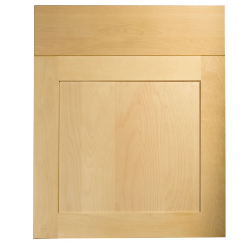 Cooke and Lewis Kitchens Cooke and Lewis Birch Veneer Shaker Pack S Door and Drawer 600mm