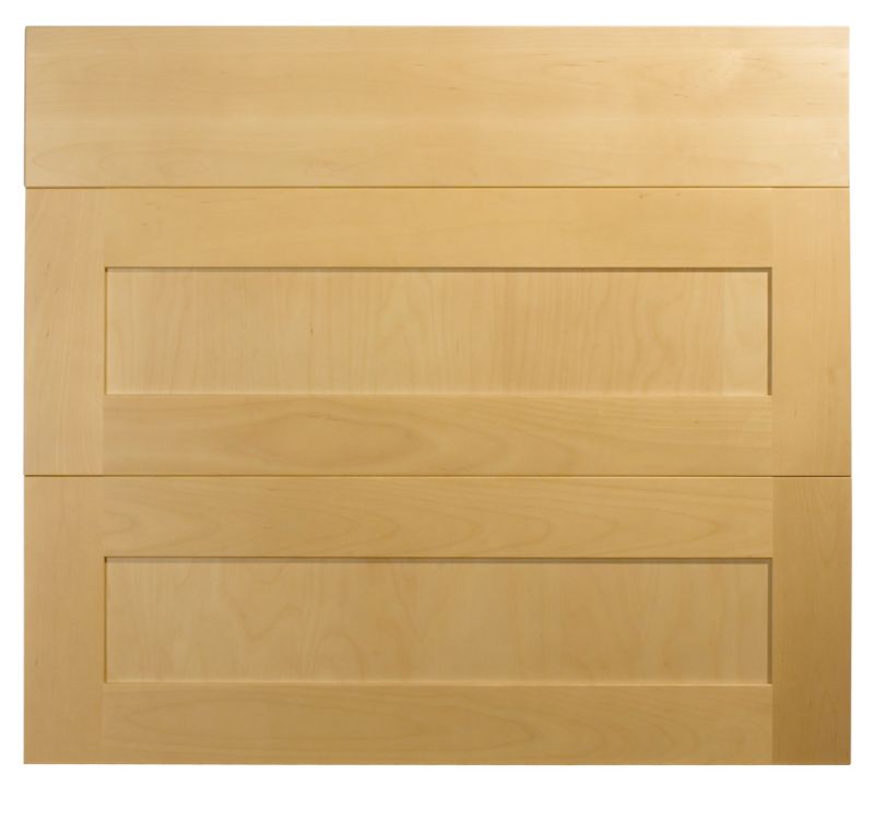 Cooke and Lewis Birch Veneer Shaker Pack T Drawer Fronts Pack Of 3 800mm