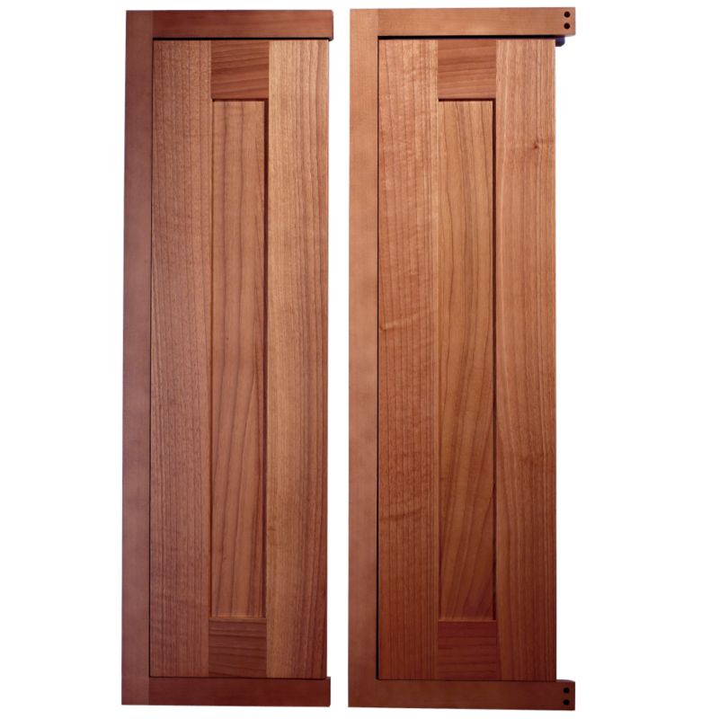 Cooke & Lewis Amberley Pack DD1Walnut Inset Tall Corner Door