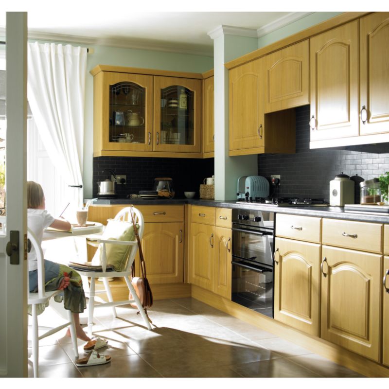 Alternative image for it Kitchens Traditional Oak Style Pack U 60/40 Fridge Freezer Door 600mm