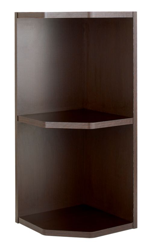 Cooke and Lewis Kitchens Cooke and Lewis Chocolate Oak Veneer Shaker Wide Open End Wall Unit 300mm