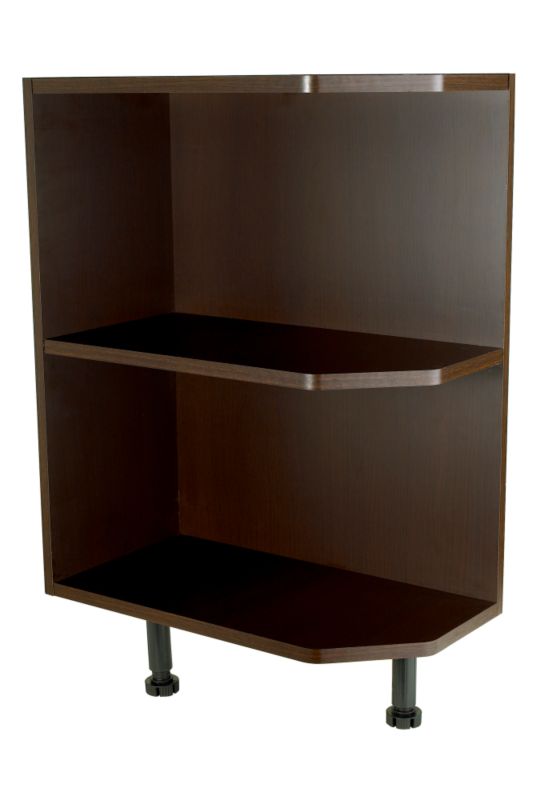 Cooke and Lewis Kitchens Cooke and Lewis Chocolate Oak Veneer Shaker Open End Base Unit 300mm