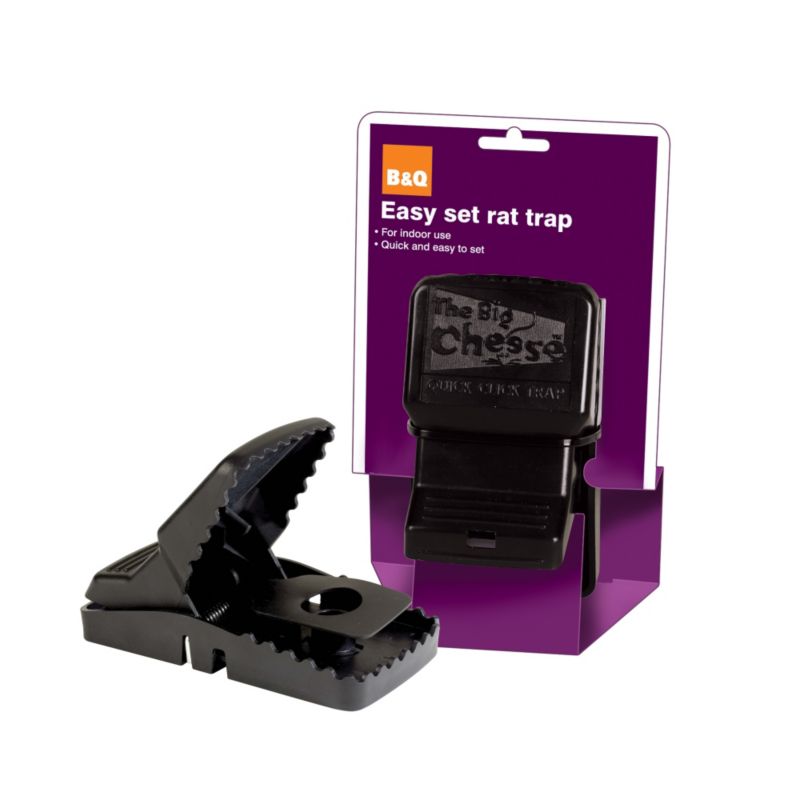BandQ Easy Set Rat Trap BQ115 Black