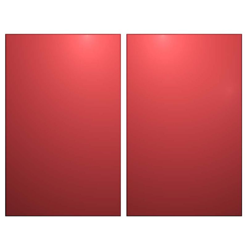 Cooke and Lewis High Gloss Red Pack E Larder Doors 600mm Pack of 2