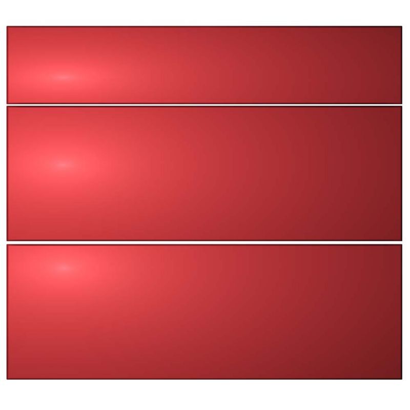 Cooke and Lewis Kitchens Cooke and Lewis High Gloss Red Pack T Pan Drawer Fronts 800mm Pack of 3