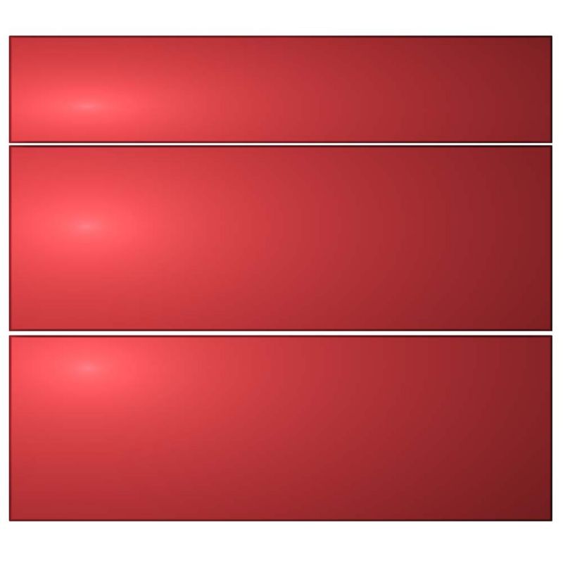 Cooke and Lewis High Gloss Red Pack T Pan Drawer Fronts 800mm Pack of 3