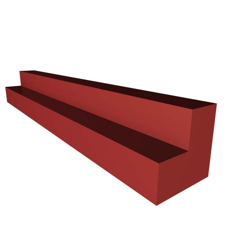 Cooke and Lewis Kitchens Cooke and Lewis High Gloss Red Corner Post 925mm Base