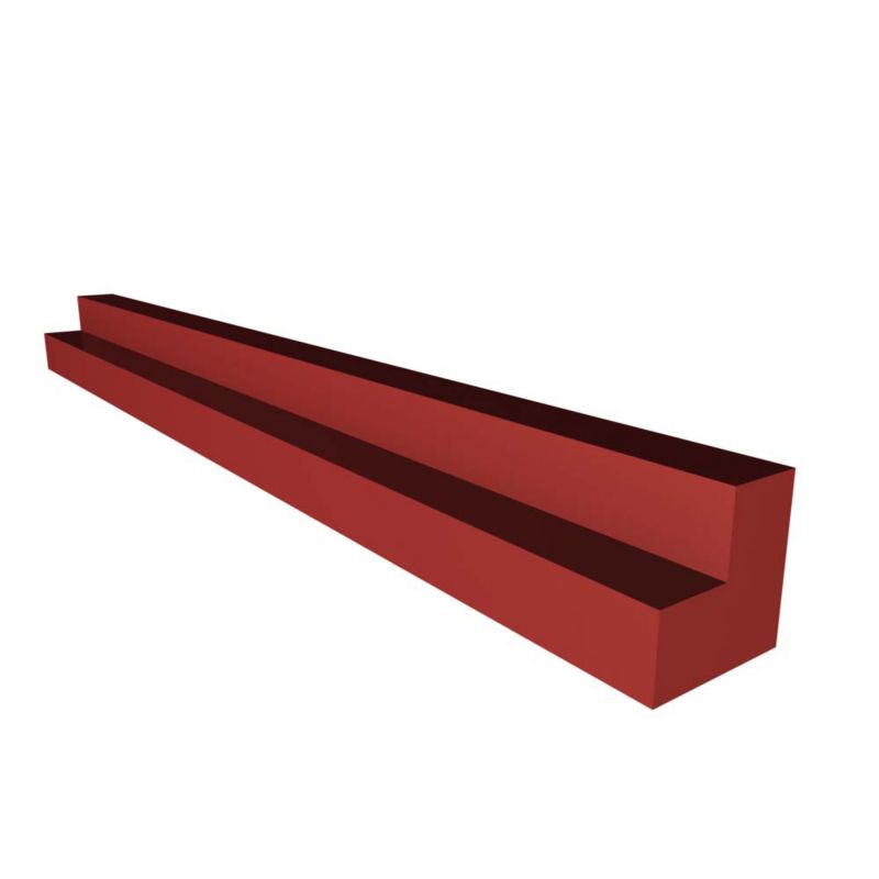 Cooke and Lewis Kitchens Cooke and Lewis High Gloss Red Corner Post 625mm Wall