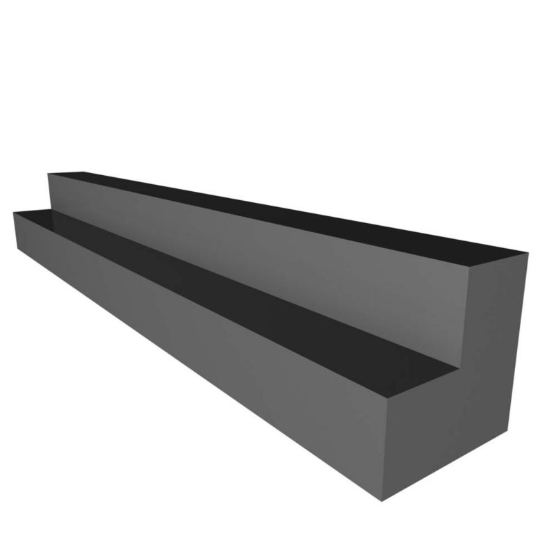 Cooke and Lewis Kitchens Cooke and Lewis High Gloss Black Corner Post 925mm Base