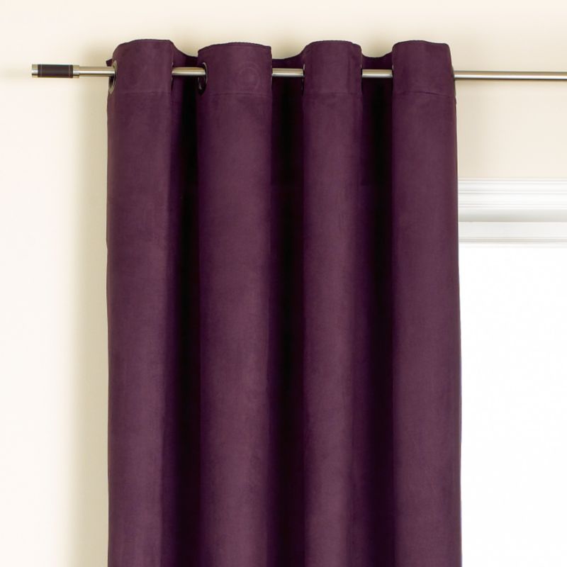 Colours by BandQ Morgan Eyelet Curtains Aubergine (W)137cm x (H)183cm