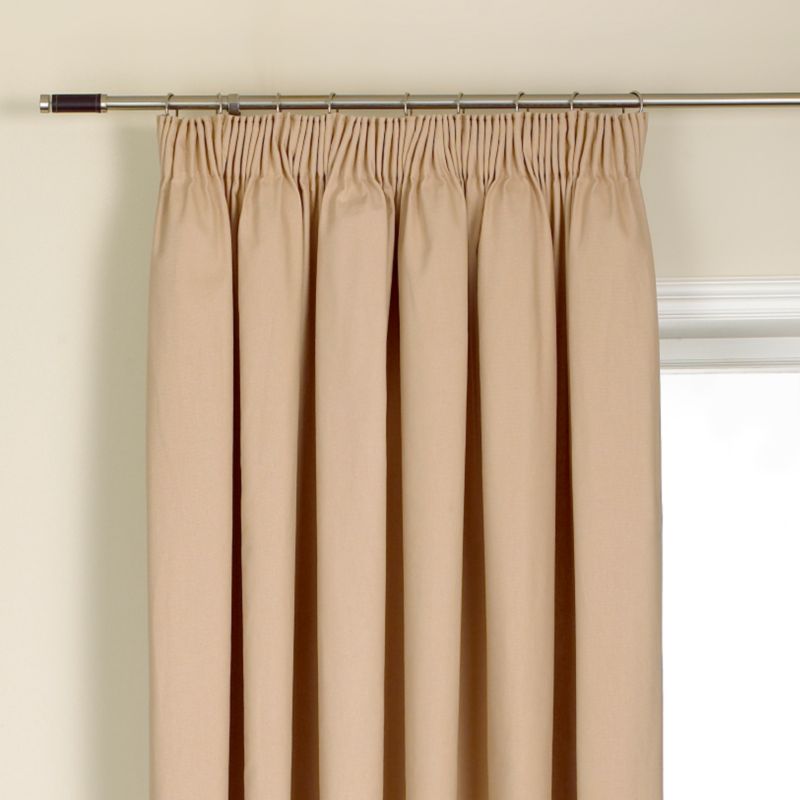 Colours by BandQ Mali Pleated Curtains Mushroom