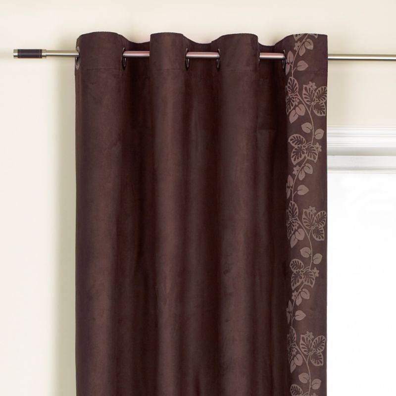 Colours by BandQ Allison Eyelet Curtains Chocolate