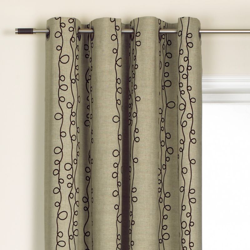 Colours by BandQ Allegra Eyelet Curtains Taupe Mix