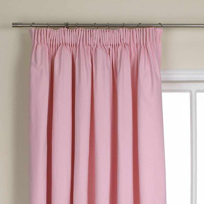 Colours by BandQ Mali Pleated Curtains Pale Pink