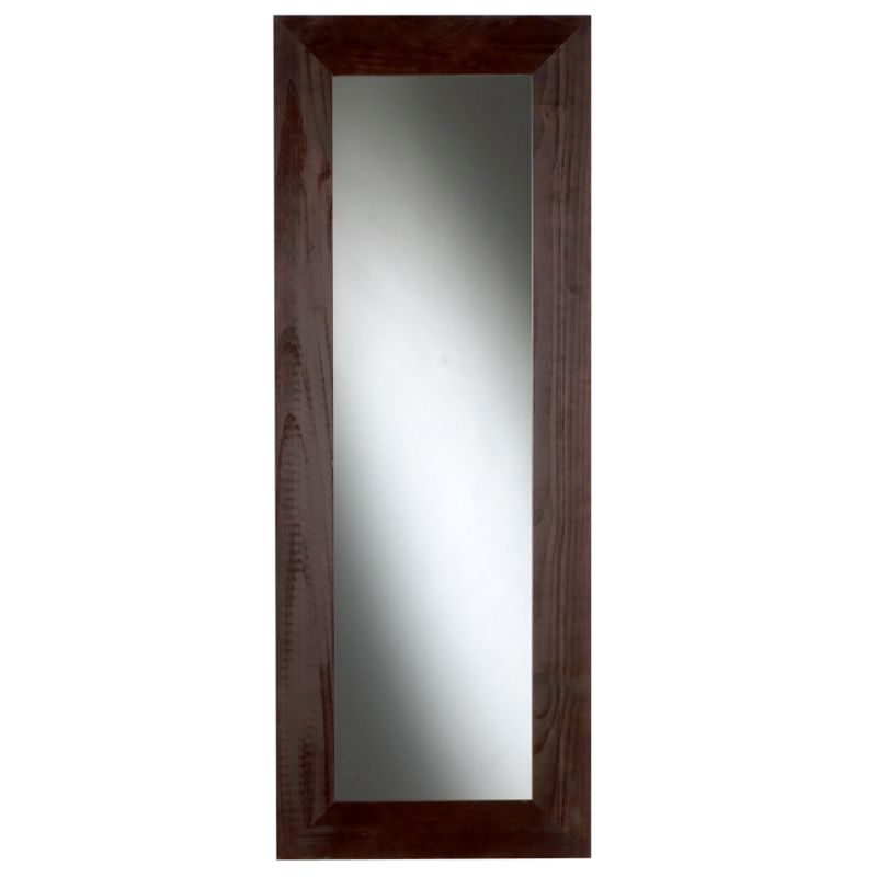 Colours by B&Q Wide Framed Mirror Chocolate Effect (H)123 x (W)46cm