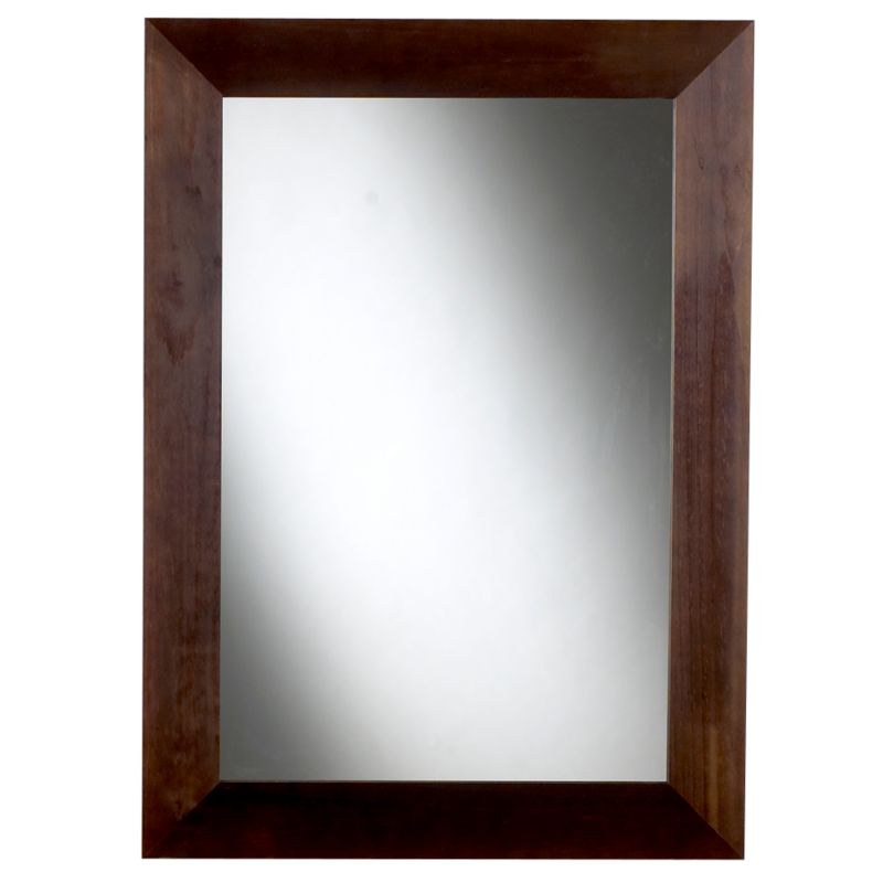 Colours by B&Q Wide Framed Mirror Chocolate Effect (H)92 x (W)66cm