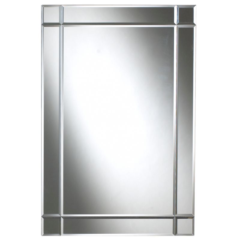 Colours Collection by BandQ Art Deco Glass Mirror H90 x W60cm