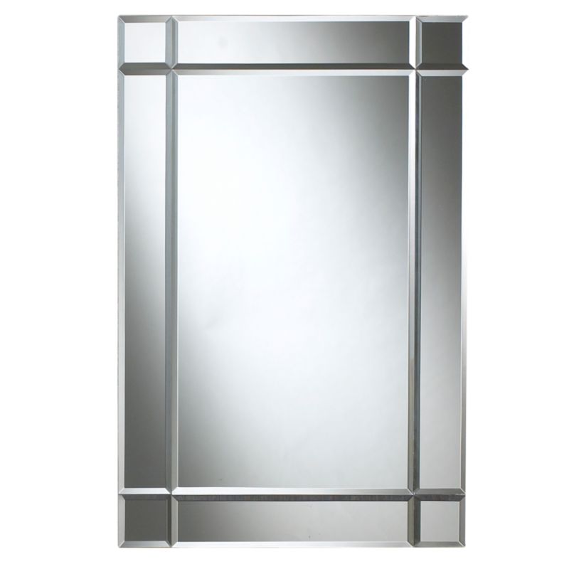 Colours Collection by BandQ Art Deco Glass Mirror H76 x W50cm