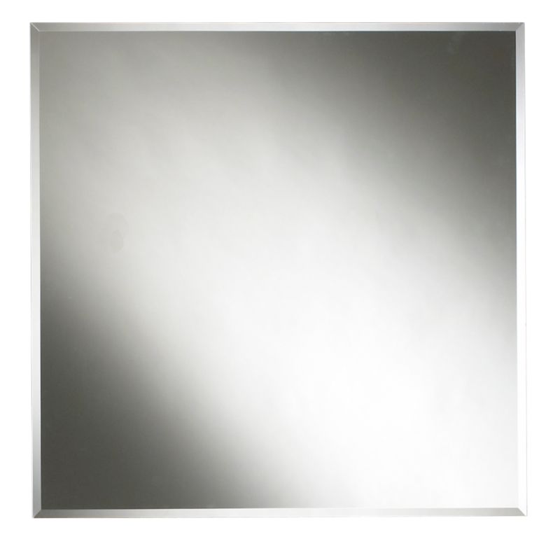 Colours by B&Q Bevelled Square Mirror (H)60 x (W)60cm