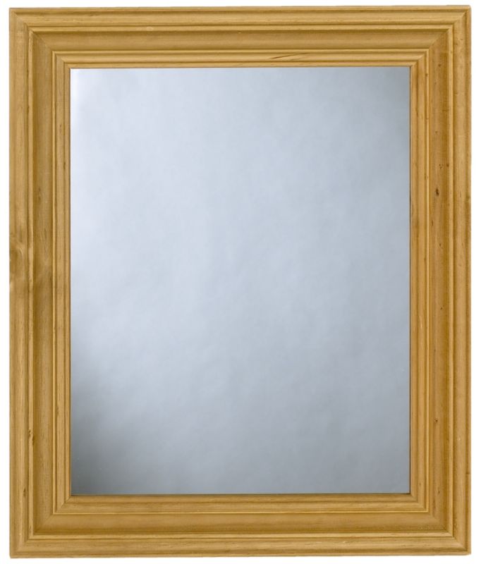 Colours by B&Q Mirror Farmhouse Pine (H) 53 x (W) 63 cm