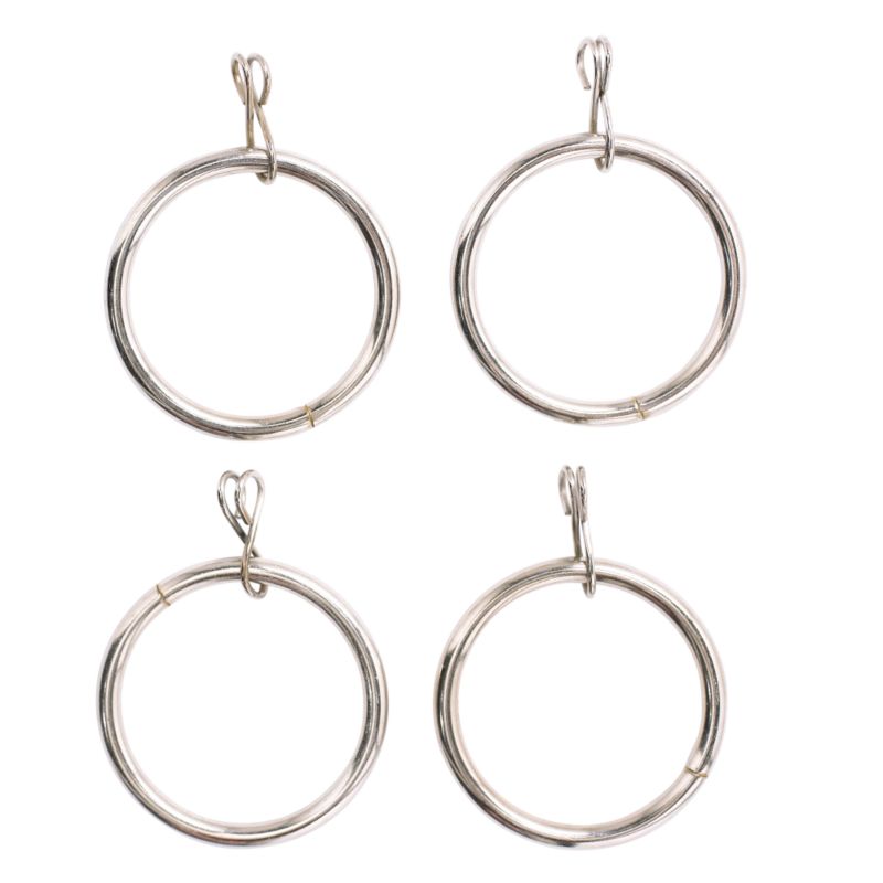 Colours By Bandq Curtain Rings Stainless Steel Effect