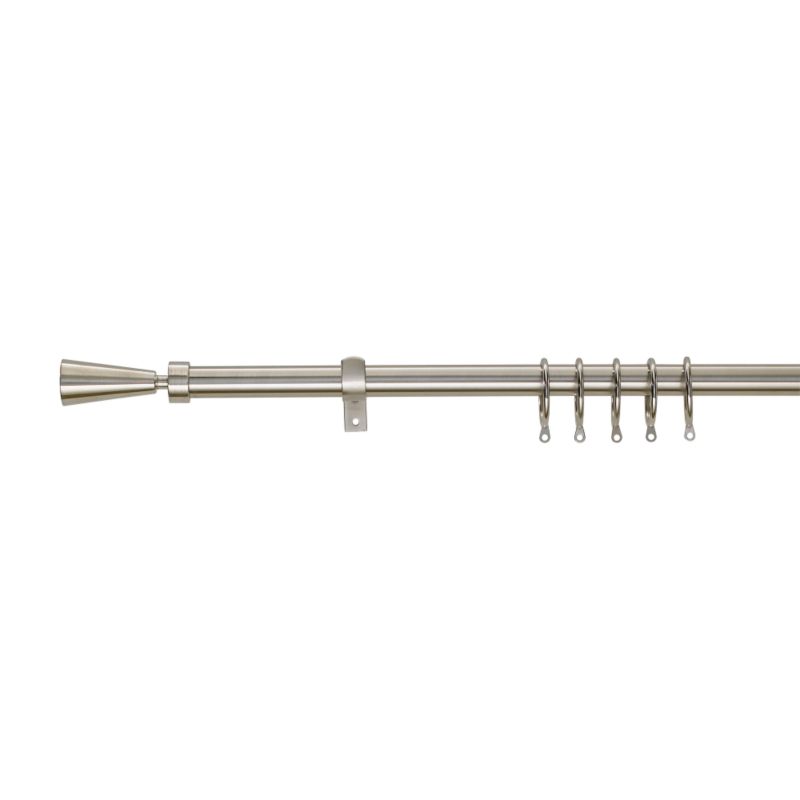 Cupidon Cone End Extendable Metal Curtain Pole