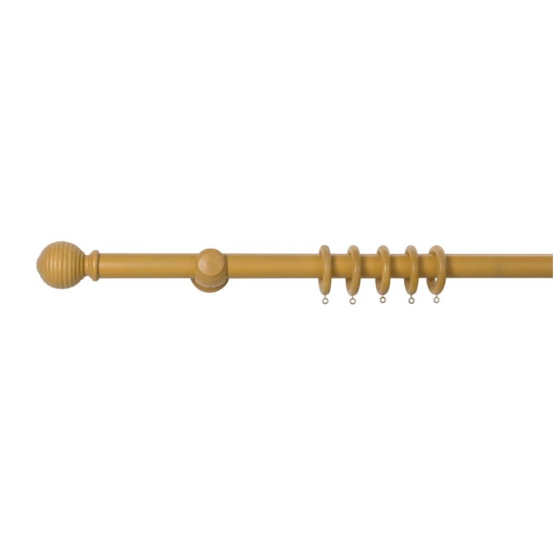 Wooden Curtain Pole Beech Effect (L) 3.6M