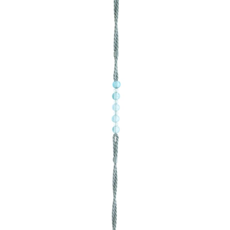 Colours by B&Q Beaded Rope Curtain Tieback Duck Egg