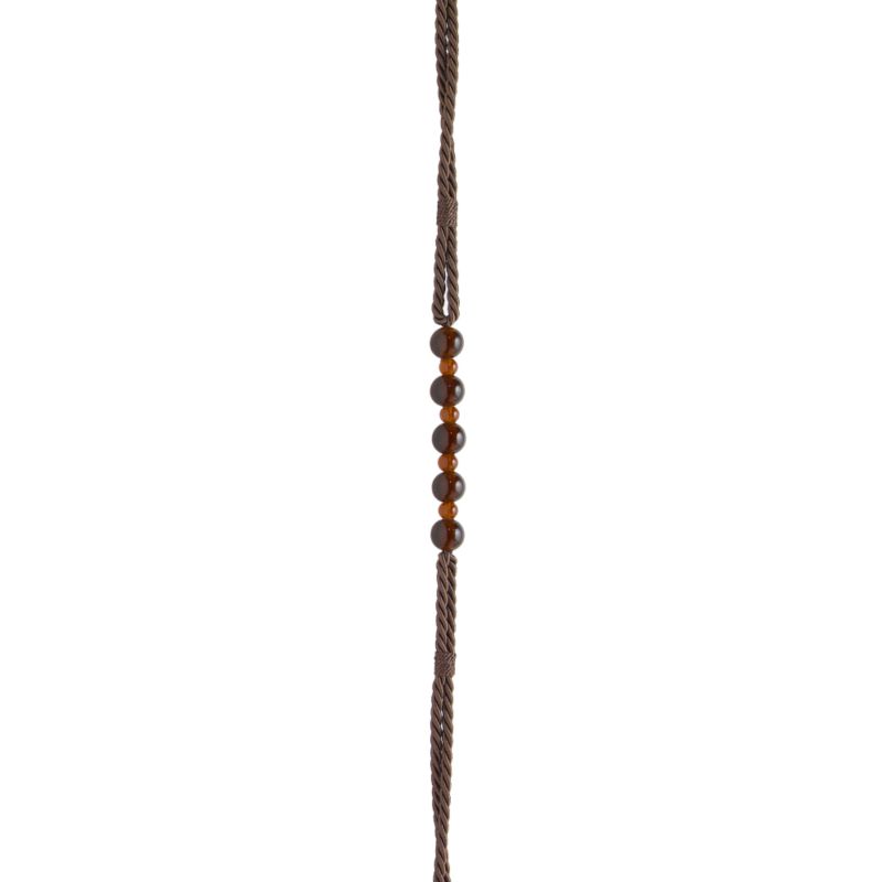 Colours By Bandq Beaded Rope Curtain Tieback Chocolate